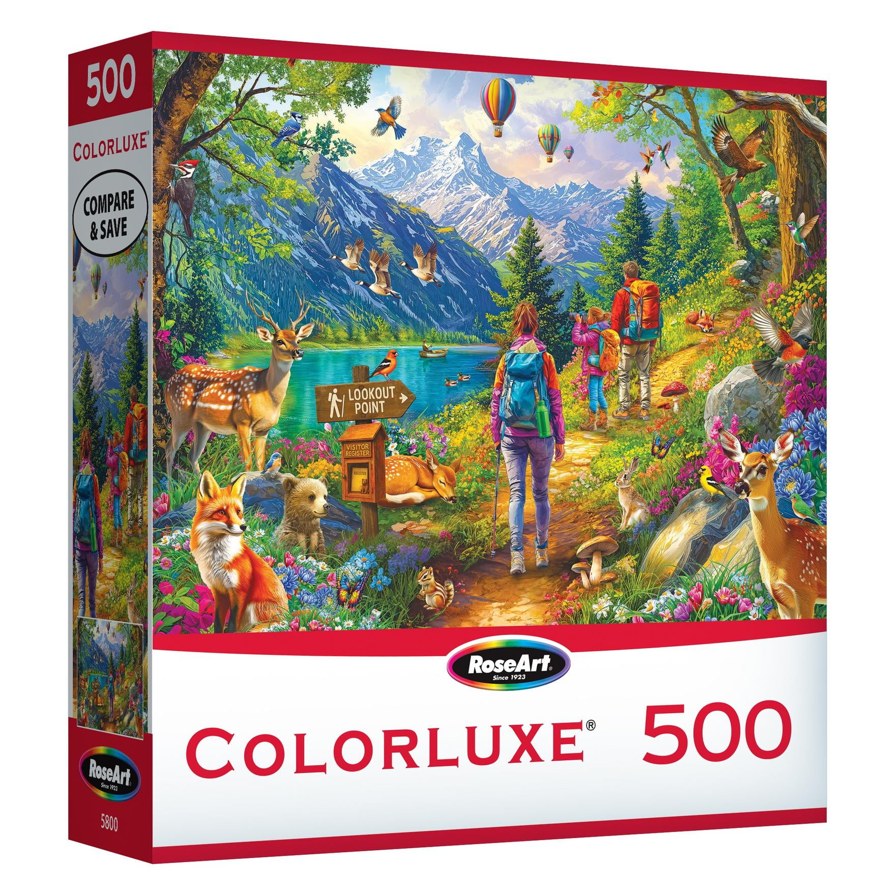 Roseart Colorluxe 500PC Mountain Hiking Trail