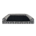 thumbnail image 3 of FurHaven Southwest Kilim Orthopedic Sofa Pet Bed for Dogs & Cats - Black Medallion, Jumbo Plus, 3 of 12