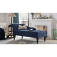 thumbnail image 3 of Harrison Tufted Roll Arm Chaise Lounge, Midnight Blue, 3 of 13