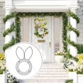 thumbnail image 5 of LEWEEN Easter Bunny Wire Wreath Frame, 16 Inch Reliable Sturdy Metal Form, Wide Application Religious Wedding Events DIY Floral Craft Project Indoor Outdoor Wall Garden Holiday Hanging Decor, 5 of 8