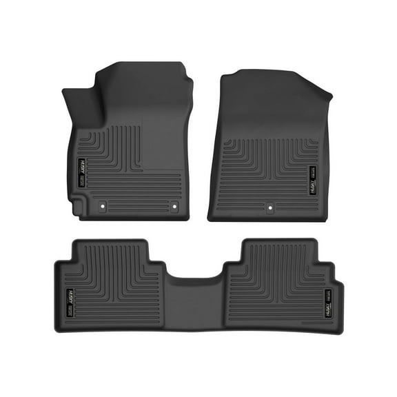Husky Liners 95761 Weatherbeater Floor Mats Fit 2020-2025 Kia Soul - Front/2nd Seat - Black