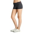 thumbnail image 2 of Essential Basic Junior Women Fold Over Low Rise Short Cotton Spandex Yoga Dance, 2 of 4