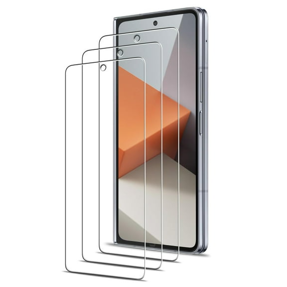 3 Pack Front Screen Protector for Samsung Galaxy Z Fold 7, Luxury Ultra Slim Tempered Glass Screen Protector Anti-Scratch High Definition Bubble-Free for Samsung Galaxy Z Fold 7 5G, Clear