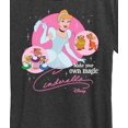 thumbnail image 3 of Disney Princess - Cinderella Make Your Own Magic  - Women's Short Sleeve Graphic T-Shirt, 3 of 5