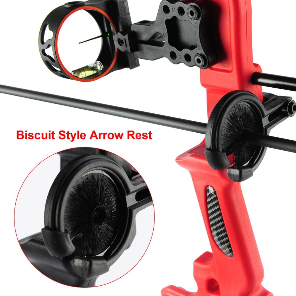 EROCK Compound Bow Kit W/4pcs Arrows Right Hand Target Practice Hunting Youth 15-29lbs