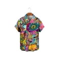 thumbnail image 4 of Camisas De CompresióN Para Hombre Camiseta de manga corta con botón de impresión 3D digital de playa de ocio de moda de día de la independencia de verano para hombre (U, 3XL), 4 of 5