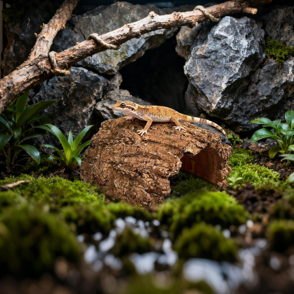 Ksruee Toad House Resin Cave Shelter Tortoise Shelter for Bearded Dragon Leopard Turtle Frog Geckos Reptiles Amphibians Aquarium Tank everybody