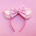 thumbnail image 1 of Disney Mickey Minnie oreja diadema Winnie the Pooh niñas mujeres lentejuelas arco orejas disfraz Cosplay adultos niños Halloween diadema regalo Gao Jinjia LED, 1 of 2