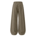 thumbnail image 6 of Men's Sweatpants Loose Striped Straight Leg Sweatpants For Men Elastic Waisted Wide Leg Pants Men's Drawstring waist Pants, 6 of 6