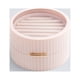 thumbnail image 1 of Organizador de joyas pequeño, color macarrón, portátil, pequeño, razonable, para guardar pulseras, collares, anillos, pendientes, caja de regalo, color rosa, 1 of 1
