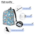thumbnail image 2 of Disketp Cute Dog Mochila de Lona Estampada, Mochila Escolar de Viaje Ligera para Estudiantes y Portátil-Small, 2 of 3