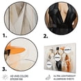 thumbnail image 3 of Designart "Stylish Geometric Silhouette I" Fashion Metal Wall Art Prints, 3 of 5