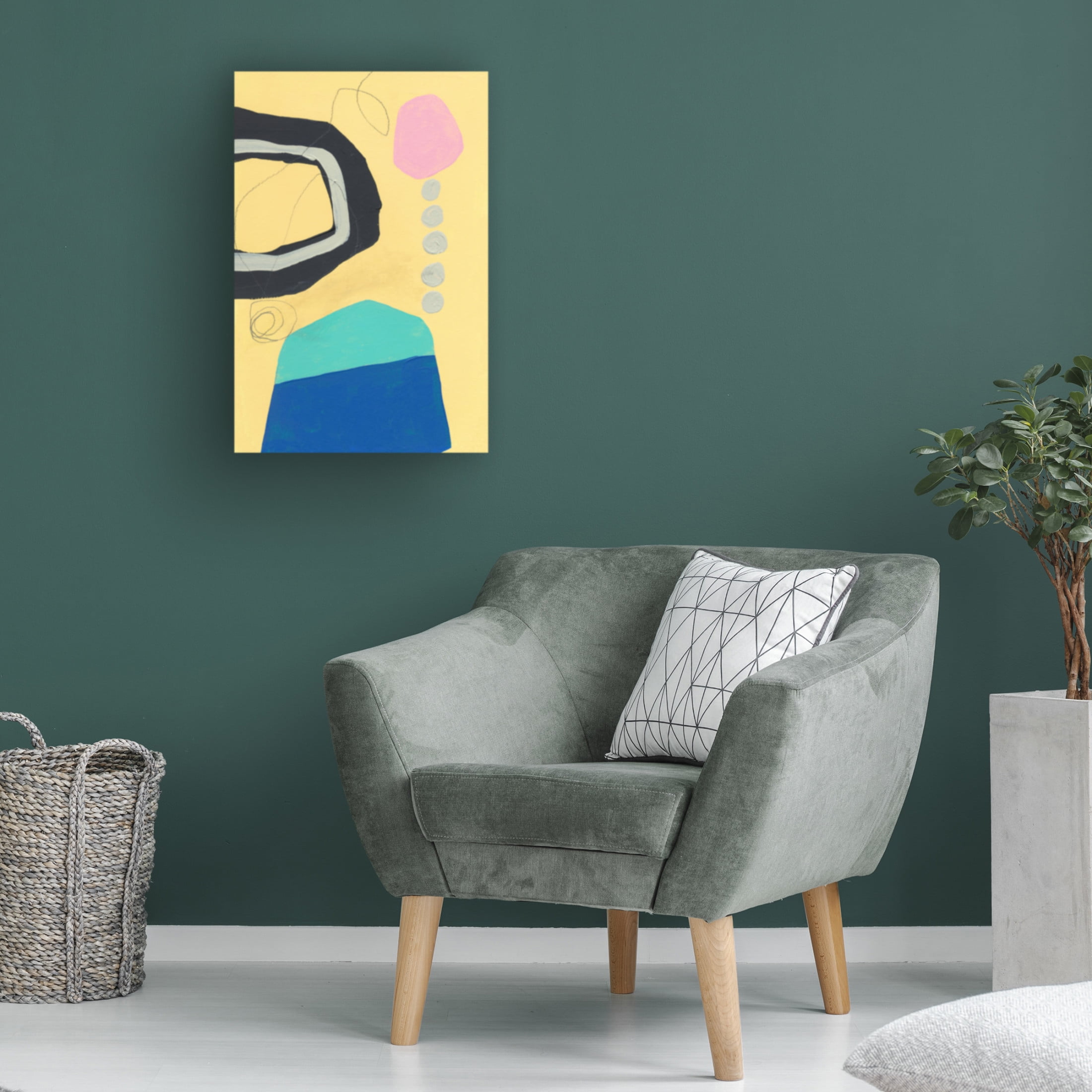 Canvas Wall Art - Bronwyn Baker 'Mountain' Wall Art for Living Room, Bedroom, or Office Décor by Trademark Fine Art - 12 x 19 Inches