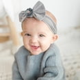 thumbnail image 3 of LNMQLPDBS Baby Bows Headband with Flower Newborn Elastic Floral Hair Bow Toddler Hair Accessories Infant Soft Stretchy Hairbands Turban, 3 of 6