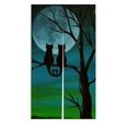thumbnail image 1 of ABPHQTO Cortina de puerta de noche de luna de gato bonito, cortinas japonesas de Noren, cortina de puerta, cortina de entrada, tamaño 85x150 CM, 1 of 1