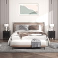 thumbnail image 2 of Costway 2 Pcs Table de Chevet Table de Bout Table Basse Pieds en Bois Tiroirs Noir, 2 of 8