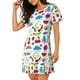 thumbnail image 2 of Fotbe Summer Bata de Dormir para Mujer con Estampado, Camisón de Algodón de Manga Corta, Ropa de Dormir Casual, 2 of 6