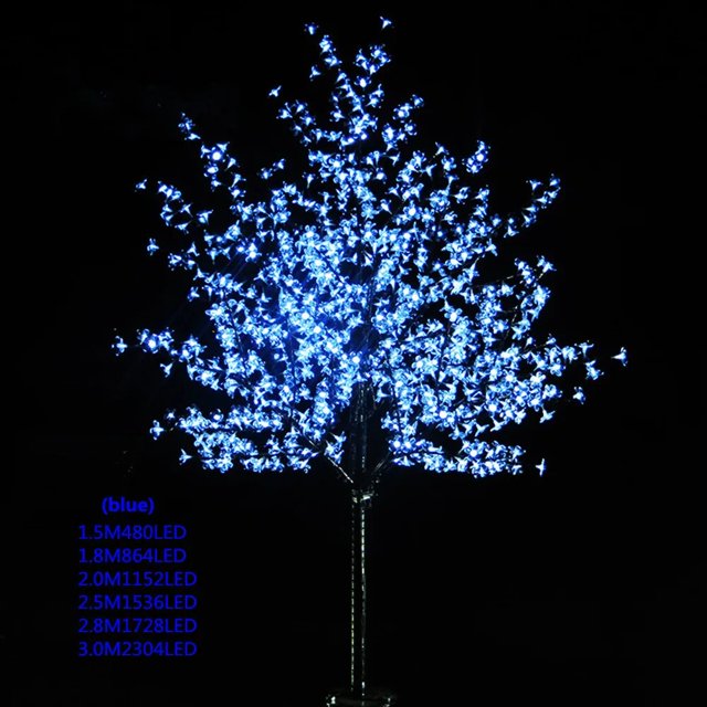 LED Christmas Light Cherry Blossom Tree 480pcs Bulbs 1.5m 5ft Height Lndoor or Outdoor Use Free Shipping