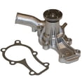 thumbnail image 4 of Water Pump Compatible with Mazda Applications Aluminum Housing Metal Impeller Drive Belt Reverse Rotation 2.05 Hub Diameter Replaces 134515010 134599151, 4 of 4