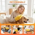 thumbnail image 7 of Nallwabiu Pet Hair Removal Glove Grooming Gloves for Dogs, Electrostatic Reusable Washable Glove for Sofa Furniture Carpet Car Seats, Pet Supplies for Cats & Dogs Yellow, 7 of 7