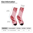 thumbnail image 2 of Hirioo Striped Meat Pattern Adult Middle Tube Socks Breathable Sock Non-Pilling,Contrasting Color Design, 2 of 6