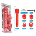 thumbnail image 3 of Faucet and Sink Installer Wrench, 2 Pack 14in1 Multi-purpose Plumbing Tool for Toilet Bowl Basin Installation, Red, 3 of 6