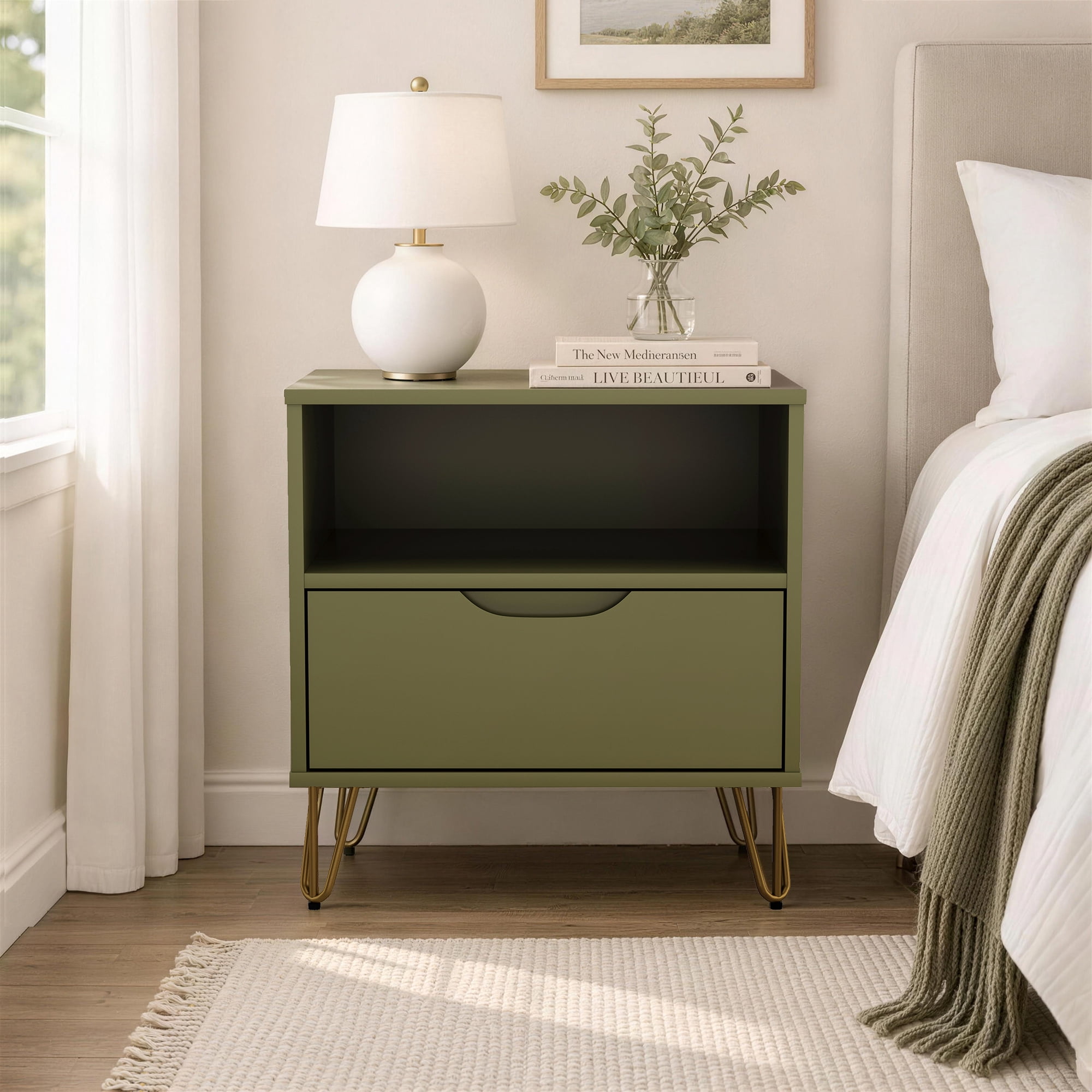 Nightstand Olive Green