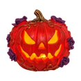 thumbnail image 2 of Halloween Decorations Indoor Outdoor, Lighted Resin Pumpkin Lamp Battery, Spooky Tabletop Ornament for Home Window, Mantel Shelf, Party Display, E E, 2 of 6