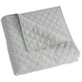 thumbnail image 4 of Levtex Home - Austin - Throw - Diamond Quilted - light grey - Quilt (50x60in.) and Sham 50x60in. - Linen/Cotton, 4 of 4