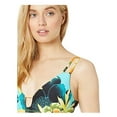 thumbnail image 3 of Lucky Brand Women's Tropic Paradise Strappy Slim-Fit Tankini Top Yellow XS, $64, 3 of 6