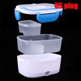 thumbnail image 1 of Dual Use Electric Heated Lunch Box Stainless Steel Lunch Box Set Rice Container Dinnerware Food Heater Warmer Free Shipping Blue US plug, 1 of 6
