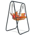 thumbnail image 4 of Chaise Hamac avec Support, Chaise Balançoire avec Support, Hamac Robuste avec Support Inclus, Support de Balançoire pour Patio Intérieur Extérieur Cour, Capacité de Charge 440 Lb, 4 of 8