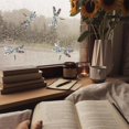 thumbnail image 3 of veasfak 4pcs 3D Decorative Window Film, Clear Glass Rainbow Effect Door Window Static Dragonfly, 3 of 9