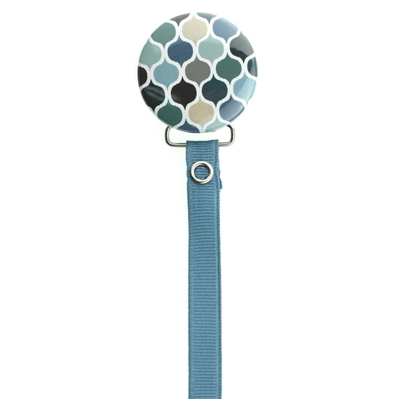 Bright Moroccan Tile Pacifier Clip