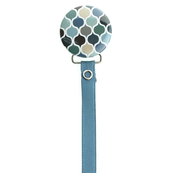 Bright Moroccan Tile Pacifier Clip