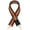 Orange Black, variant on Multi color 2" Wide Shoulder Strap Replacement for purse crossbody bag Handbags Guitar Style Canvas Shoulder Belt Golden hardware