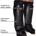 thumbnail image 3 of Ultimate MMA Shin & Instep Protector, Durable Nylon with Reinforced Leather Face, Adjustable Straps for Comfortable Fit, Small, 3 of 5