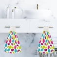 thumbnail image 7 of 1 Pcs Hanging Towels, Dish Towels Summer Fruit Exotic Fruit Cocktail Absorbent Hand Towels with Hanging Loop Washcloth for Bathroom Kitchen, 7 of 7
