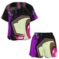 thumbnail image 3 of Invader Zim Summer Home Suit For Womens Short-Sleeved Pajama Set 2pcs Loungewear Soft Sleepwear T-Shirts Tee Shirt Top And Short Sleeping Pants, 3 of 8