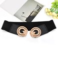 thumbnail image 4 of Prolriy Belts for Women Stretchy Belt for Dresses Vintage Elastic Wide Waist Belt Womens Belt Black, 4 of 4