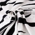 thumbnail image 3 of Wing Chair Covers, 2 Pieces Zebra Striped Stretch Wingback Chair Slipcovers Elastic Polyester Spandex Fabric Stretch Sofa Armchair Slipcovers Washable Furniture Protector (White), 3 of 8