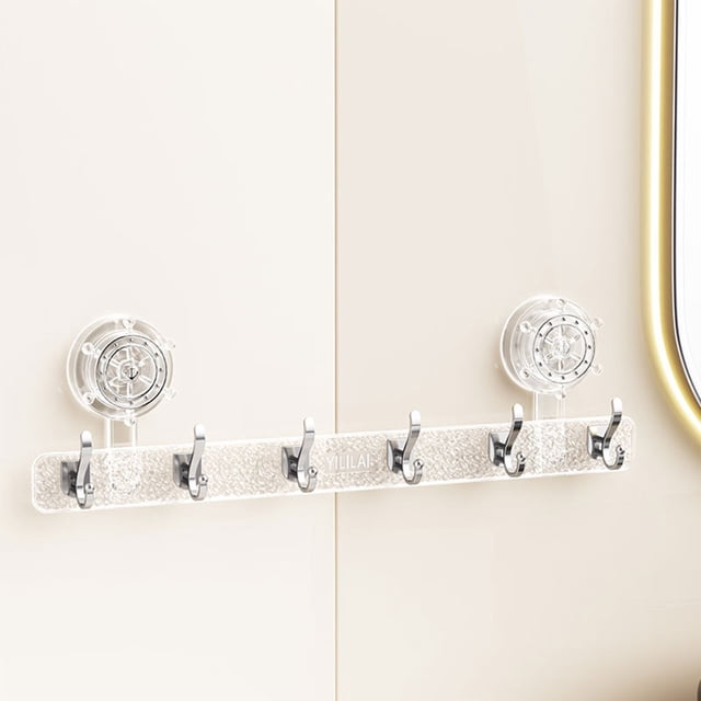 TIMIFIS Establish Contact With Suction Cup Hooks Strong Load Carrying Capacity Rudders Suction Cup Hooks Bathroom Suction Cups Hole-Less Multi-Functional Hooks Towels Clothes and Accessories