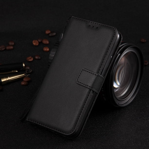 Funda de cuero con tapa tipo billetera para Samsung Galaxy A3 A5 2016 2017 A6 A7 A8 A9 2018 A01 A02 J2 J3 J4 J5 J6 Plus J7 J8 Tan Jianjun unisex