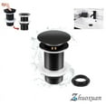 thumbnail image 1 of Matte Black Bathroom Sink Drain, Universal Pop Up Design Ensures Seamless Installation Without Overflow, Pop Up Drain Stopper, 1 of 5