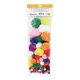 thumbnail image 3 of TINY HANDS Rainbow Pom-Poms - 100 pcs, Assorted Sizes & Colours (Ages 3+), 100pcs, 3 of 4