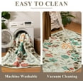 thumbnail image 4 of YIHOUSE 8x10 Area Rug Boho Floral Rugs Machine Washable Rug Foldable Distressed Thin Rugs for Bedroom,Dining,Living Room Carpet,Beige/Green Multi Rugs, 4 of 7