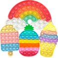 thumbnail image 1 of Set de 4 helados QETRABONE Rainbow Push de Fidget Toys, 1 of 7