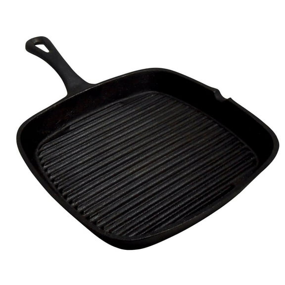 King Kooker 9-Inch Pre-Seasoned Cast Iron Square Skillet