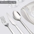 thumbnail image 3 of 60-Piece Silverware Set, Vesteel Stainless Steel Flatware Set Service for 12, Modern Tableware Cutlery Set for Home and Restaurant, Square Edge & Mirror Finish, Dishwasher Safe, 3 of 7