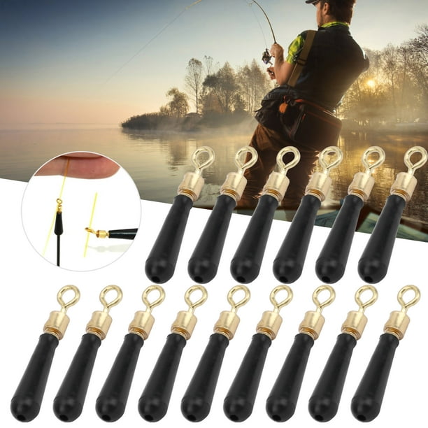 Fishing Tackle,100Pcs Copper Head Connector Fishing Float Rotation